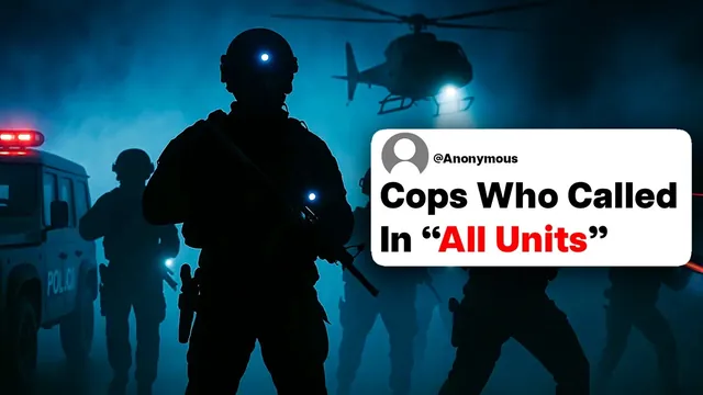 Thumbnail for the UnderSparked video: Cops who've had to call in for an "all units", what happened?