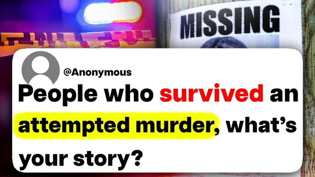 Thumbnail for the UnderSparked video: People who survived an attempted murder, what's your story?