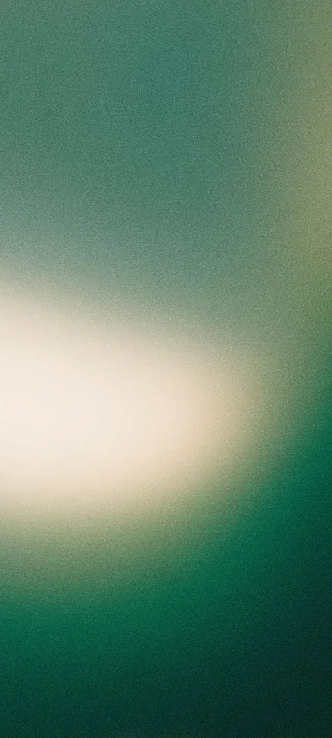 Soft grainy gradient in dark green with a cream glow on the left.