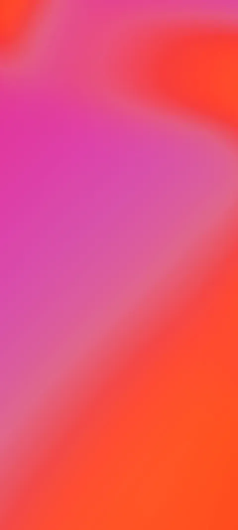 Soft grainy gradient from pink at the top left to orange-red at the bottom.